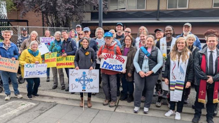 Covenanters from six congregations participated in a 300-person interfaith prayer vigil and procession in Tacoma, Washington.