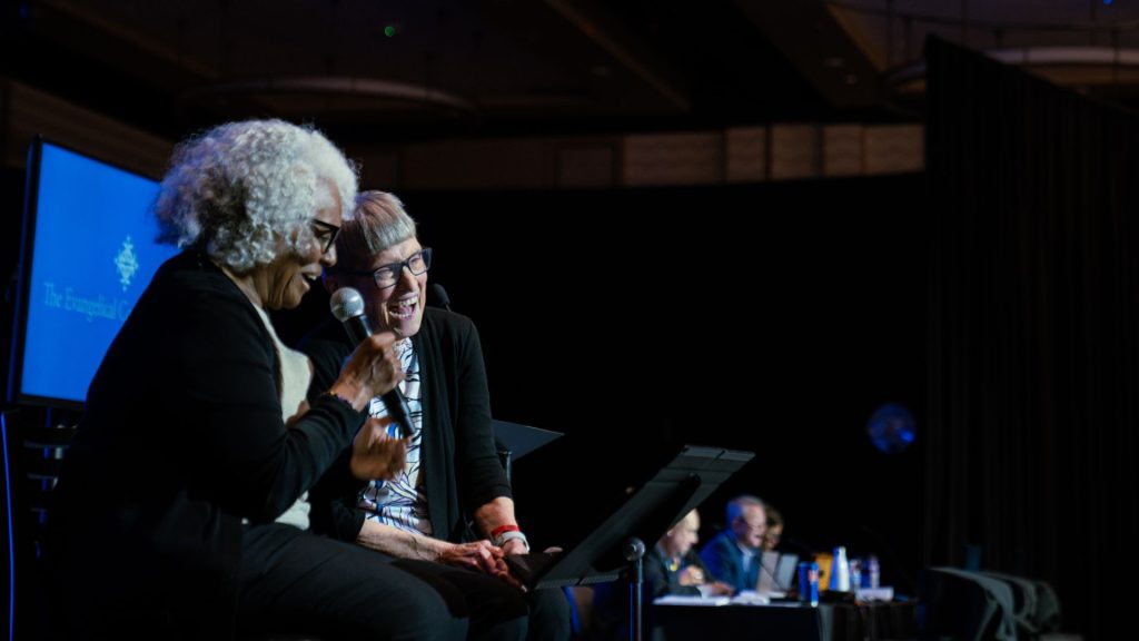 Debbie Blue and Evelyn Johnson