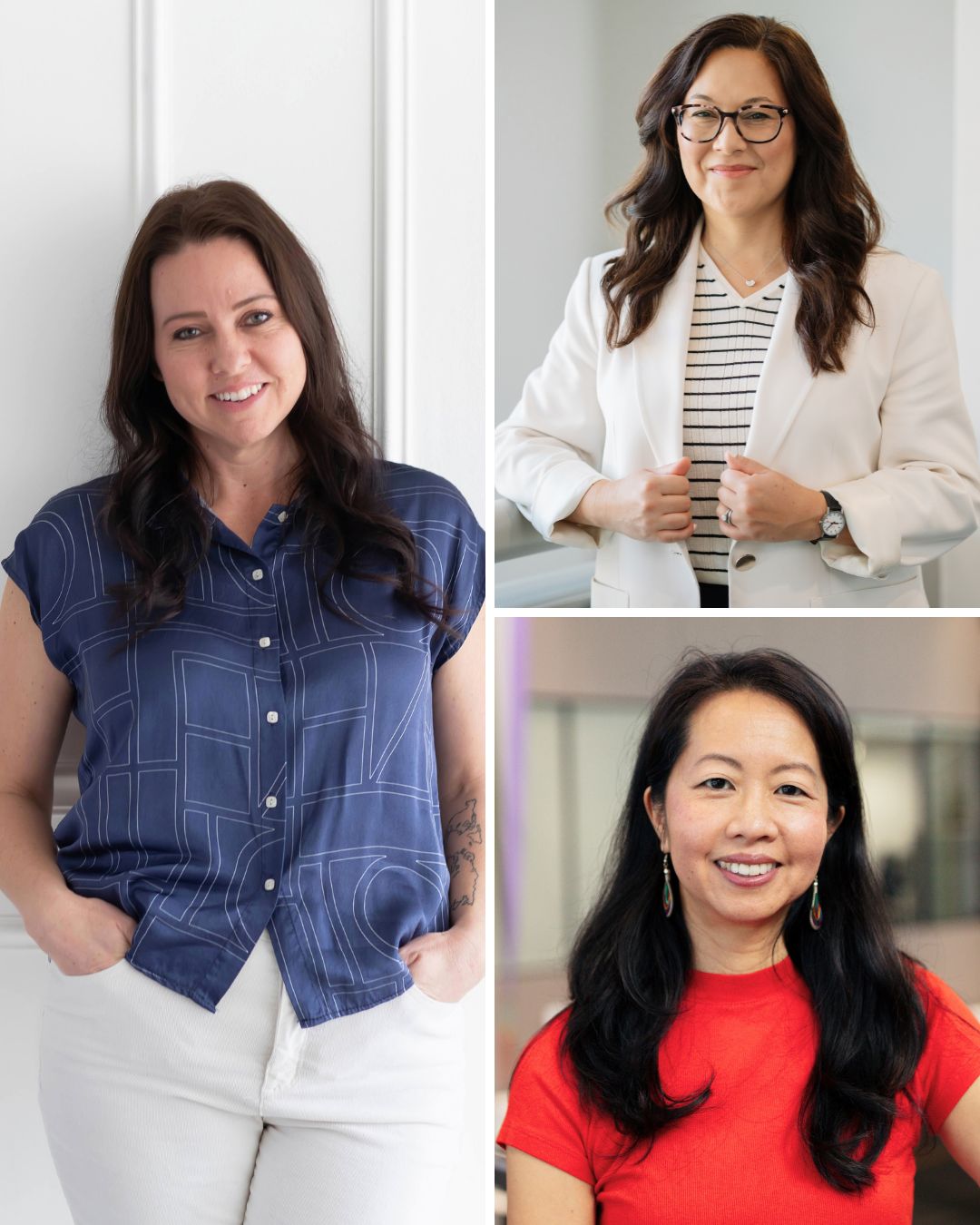 Christina Burrows, Celeste Cecchi, and Cindy Wu